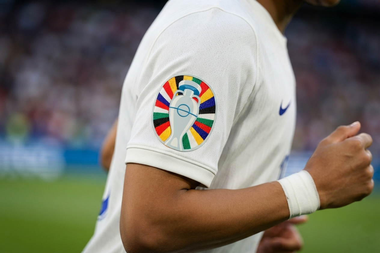 Image showing a close up of the Euro 2024 badge on a player sleeve