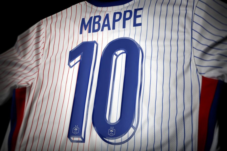 Image showing the official French football team font manufactured by ID UNLIMITED