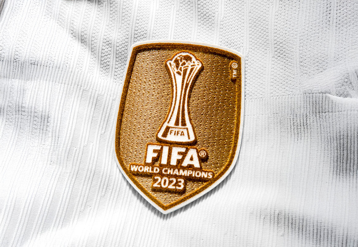 Image showing the detail in a Fifa world champions badge
