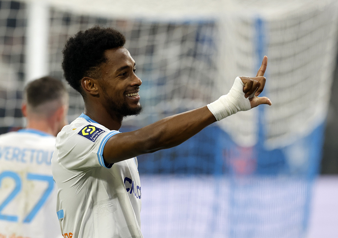 Image showing a player celebrating wearing the Ligue 1 badge