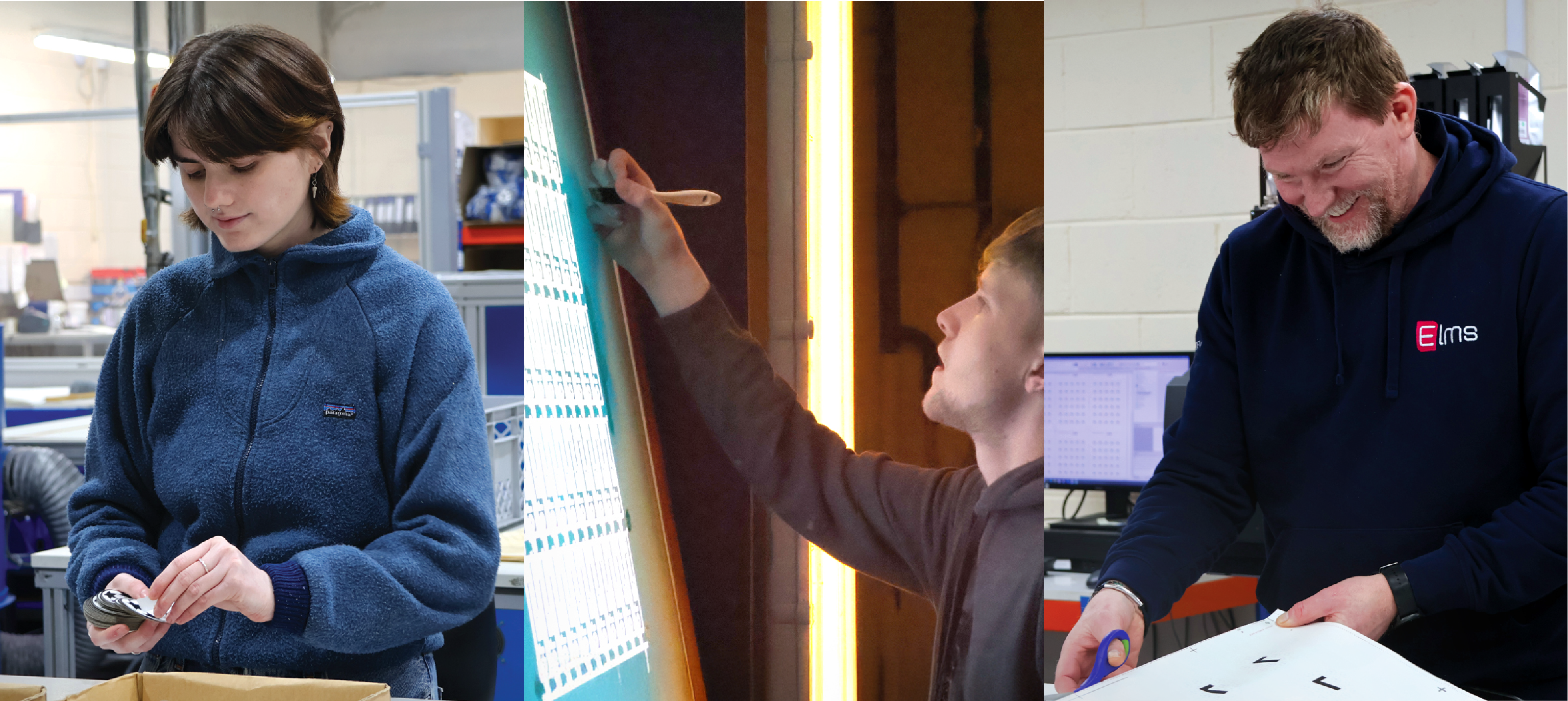 Image showcasing three members of the ID UNLIMITED team