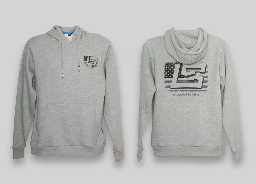 Image showing a Williams Racing hoodie, manufactured by ID UNLIMITED
